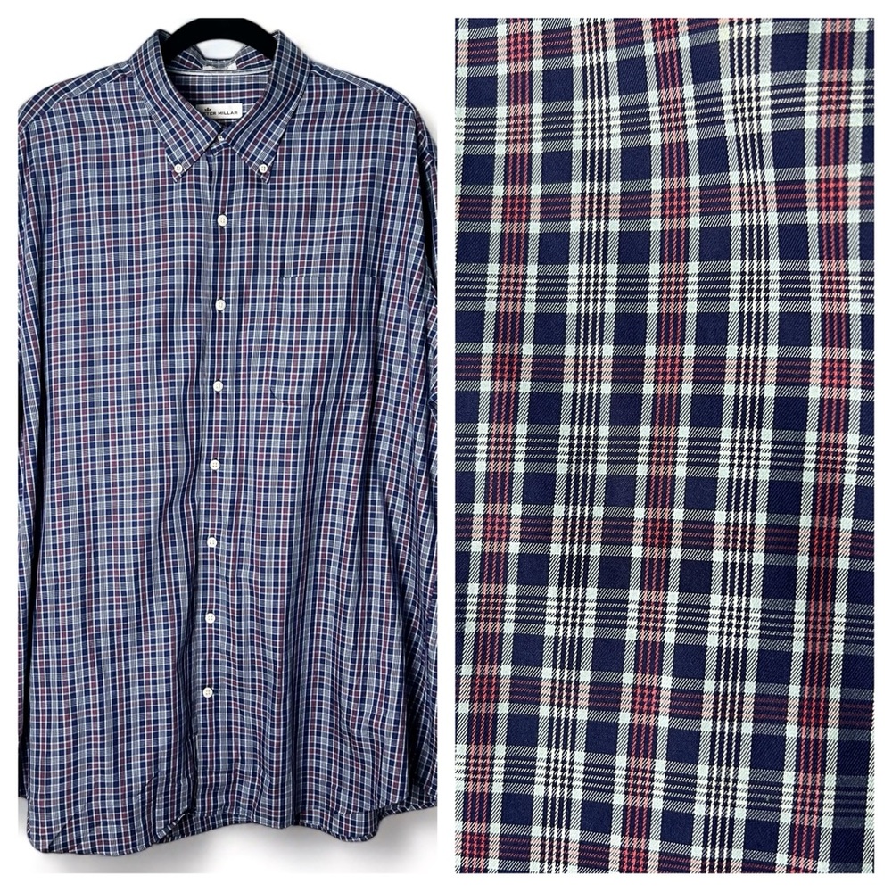 Peter Millar - Plaid Button Down Shirt - Sz. XL
